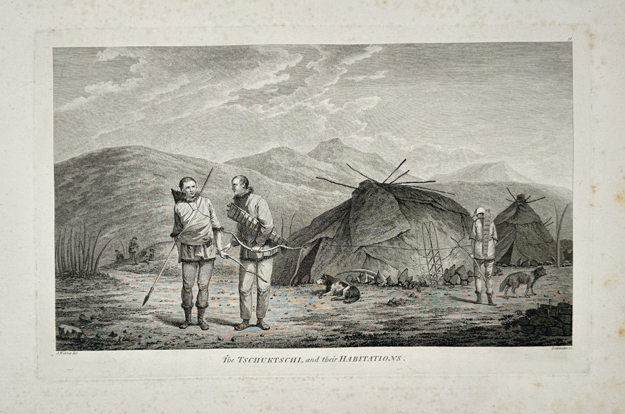 John Webber (1751–1793) - The Tchuktchi People and their Habitations - Copperplate Engraving (Late 18th Century)