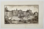 Giovanni Domenico Cassini (1625–1712) - View of the Porto di Ripetta, Rome - Copperplate Engraving (Mid-18th Century)