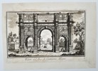 Giovanni Domenico Cassini (1625–1712) - View of the Arch of Constantine the Great - Copperplate Engraving (Mid-18th Century)