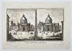 Giovanni Domenico Cassini (1625–1712) - View of the Piazza del Popolo, Rome - Copperplate Engraving (Late 18th Century)