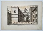 Giovanni Domenico Cassini (1625–1712) - View of the Porta del Popolo, Rome - Copperplate Engraving (Mid-18th Century)