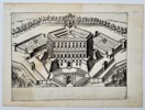 Giacomo Lauro (1550–1630) - View of a Star-Shaped Villa (Villa Farnese) - Copperplate Engraving (Late 16th Century)
