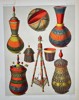 Pieter Willem Marinus Trap (1852–1905) - Ornate Ceremonial Vessels and Tripod Structure - Color Lithograph (Late 19th Century)