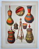 Pieter Willem Marinus Trap (1852–1905) - Ornate Ceremonial Vessels and Tripod Structure - Color Lithograph (Late 19th Century)