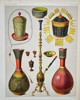 Pieter Willem Marinus Trap (1852–1905) - Ornate Hookah Bases and Ceremonial Vessels - Color Lithograph (Late 19th Century)