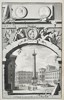 Jan Goeree (1670–1731) - View of the Column of Marcus Antoninus, Rome - Copperplate Engraving (Early 18th Century)