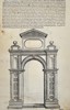 Sebastiano Serlio (1475–1554) - Design for a Roman Triumphal Arch - Woodcut (16th Century)