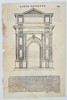 Sebastiano Serlio (1475–1554) - Design for a Complex Roman Portal Structure - Woodcut (16th Century)