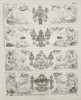 Joseph Beunat (19th century) - Designs for Neoclassical Friezes with Figures and Urns - Copperplate Engraving (Early 19th Century)