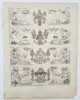 Joseph Beunat (19th century) - Designs for Neoclassical Friezes with Figures and Urns - Copperplate Engraving (Early 19th Century)